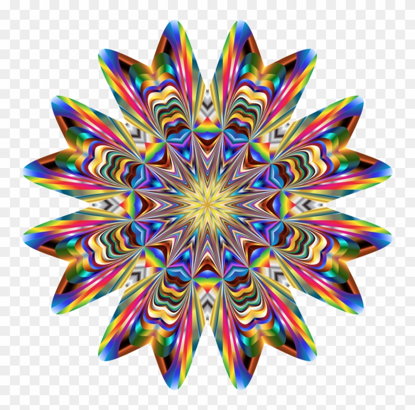 Kaleidoscope Ornament Blue Motif Color - Clipart Kaleidoscope Png Transparent Png