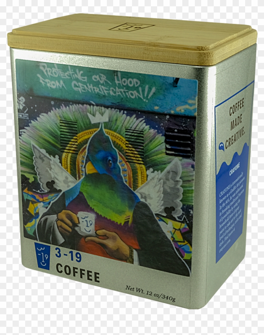 12oz Coffee Tin - Macaw Clipart #5586883