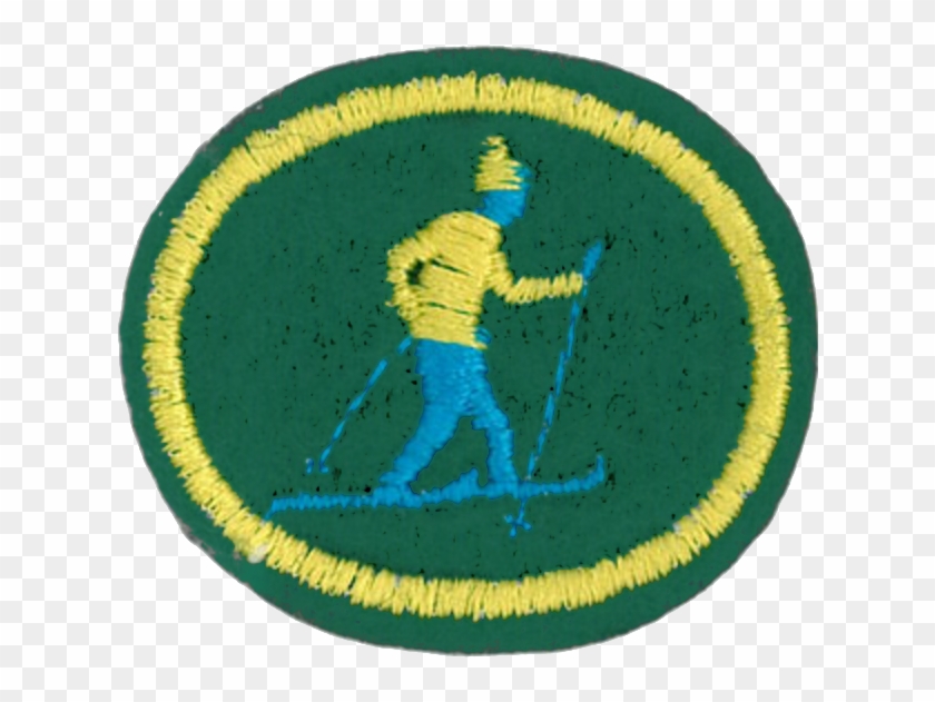 Skiing Cross Country Honor - Emblem Clipart