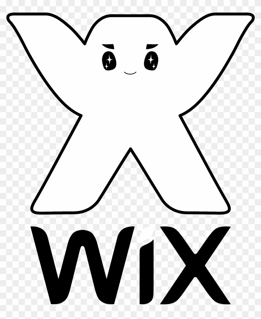 Wix Logo Black And White - Wix Site Logo Png Clipart