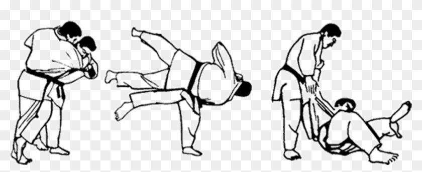 Motivational Judo - Judo Black And White Clipart #5587430