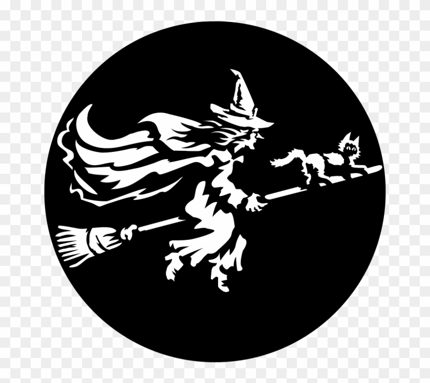 Flying Witch - Emblem Clipart