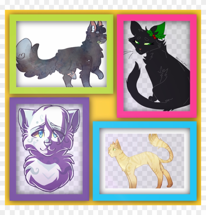 #warriorscats #cinderpelt #feathertail #sandstorm #hollyleaf - Black Cat Clipart