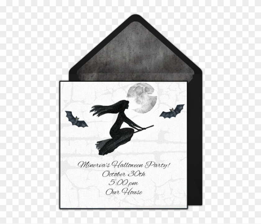 Flying Witch Online Invitation - Cardinal Clipart #5588027