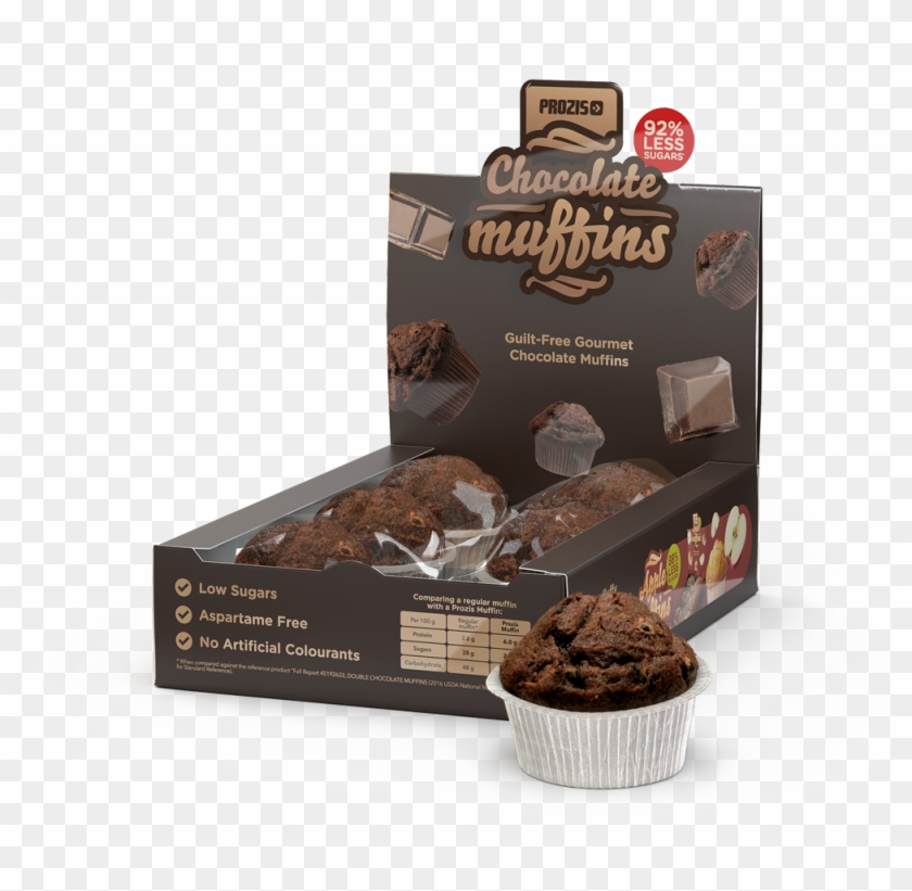 6 X Chocolate Muffins - Muffins Prozis Clipart