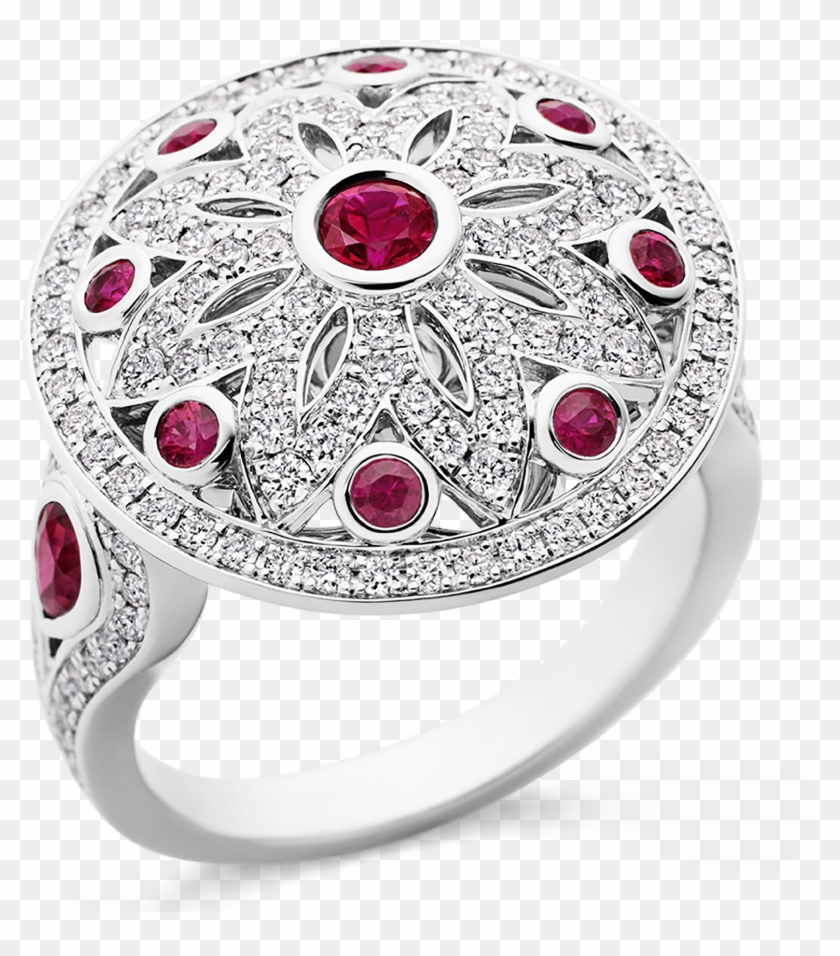 Ruby And Diamond Ring - Pre-engagement Ring Clipart #5588538