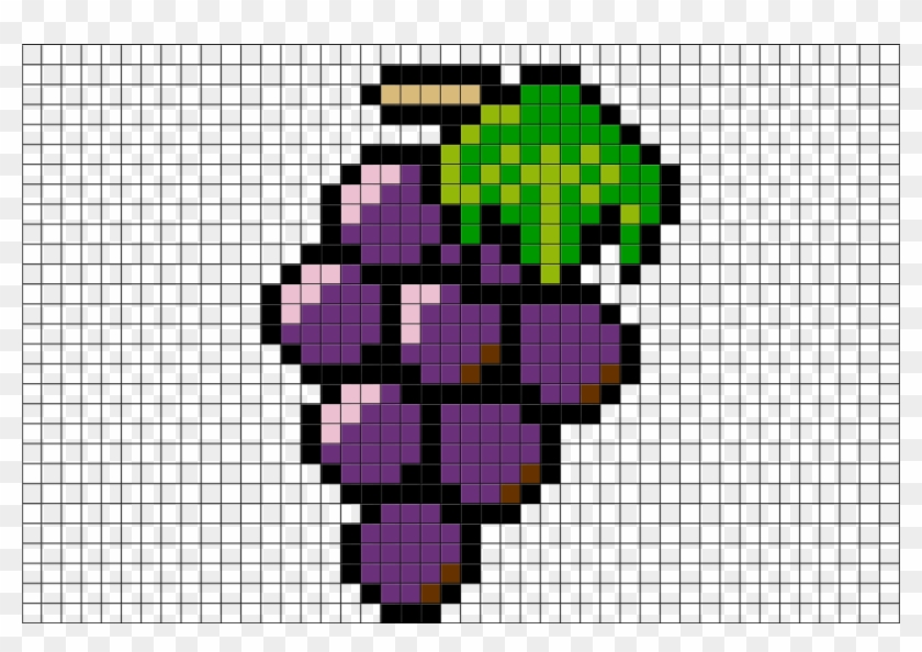 Pixel Grape Clipart