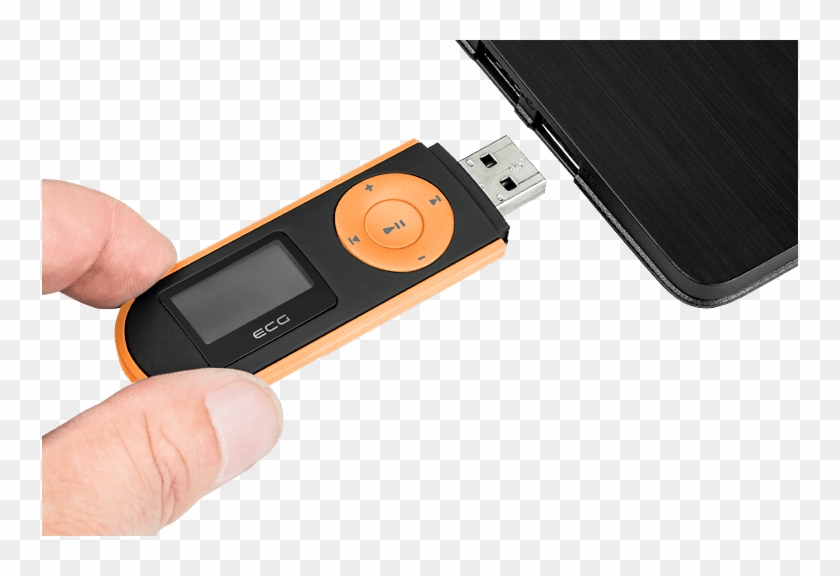 Ecg Pmp 20 4gb Black&orange - Mobile Phone Clipart