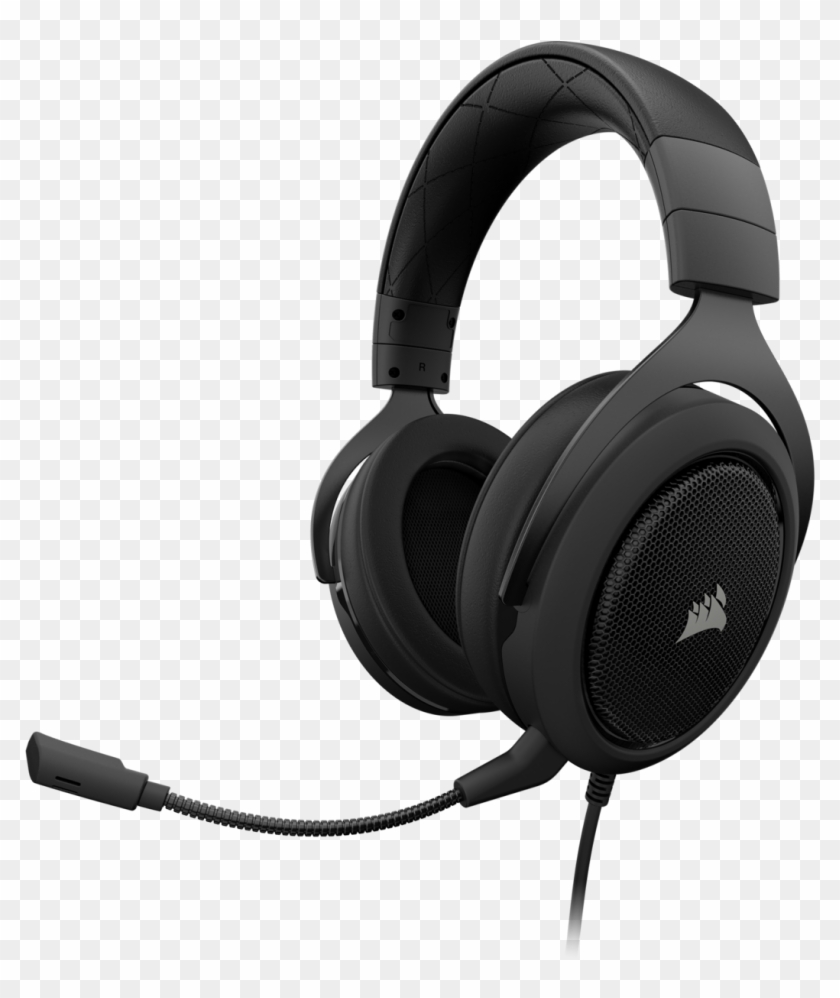 Corsair Hs50 Stereo Gaming Headset Carbon Black - Corsair Hs50 Gaming Headset Clipart #5589930