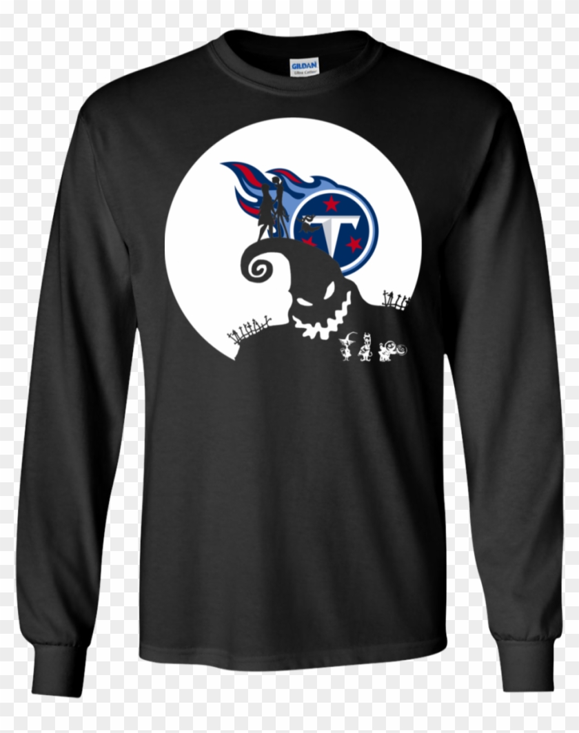 Jack Skellington And Sally Tennessee Titans Halloween - Sweatshirt Clipart #5590027