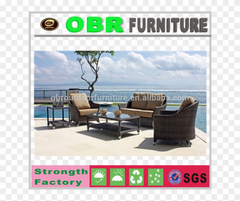 Popular Used Patio Furniture Rattan 2 Seat Sofa Sectional - Garden Furniture Clipart #5590215