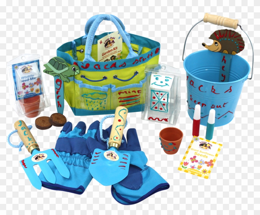 Childrens Gardening Gloves Blue - Playset Clipart #5590530
