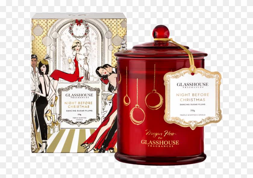 Limited Edition Night Before Christmas 350g Candle - Illustration Clipart