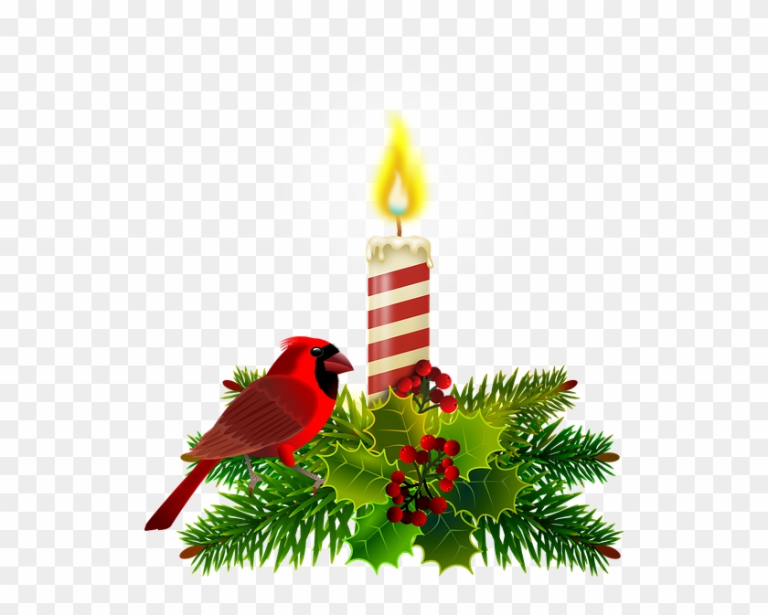 Christmas Candle Free - Christmas Ornament Clipart #5590935