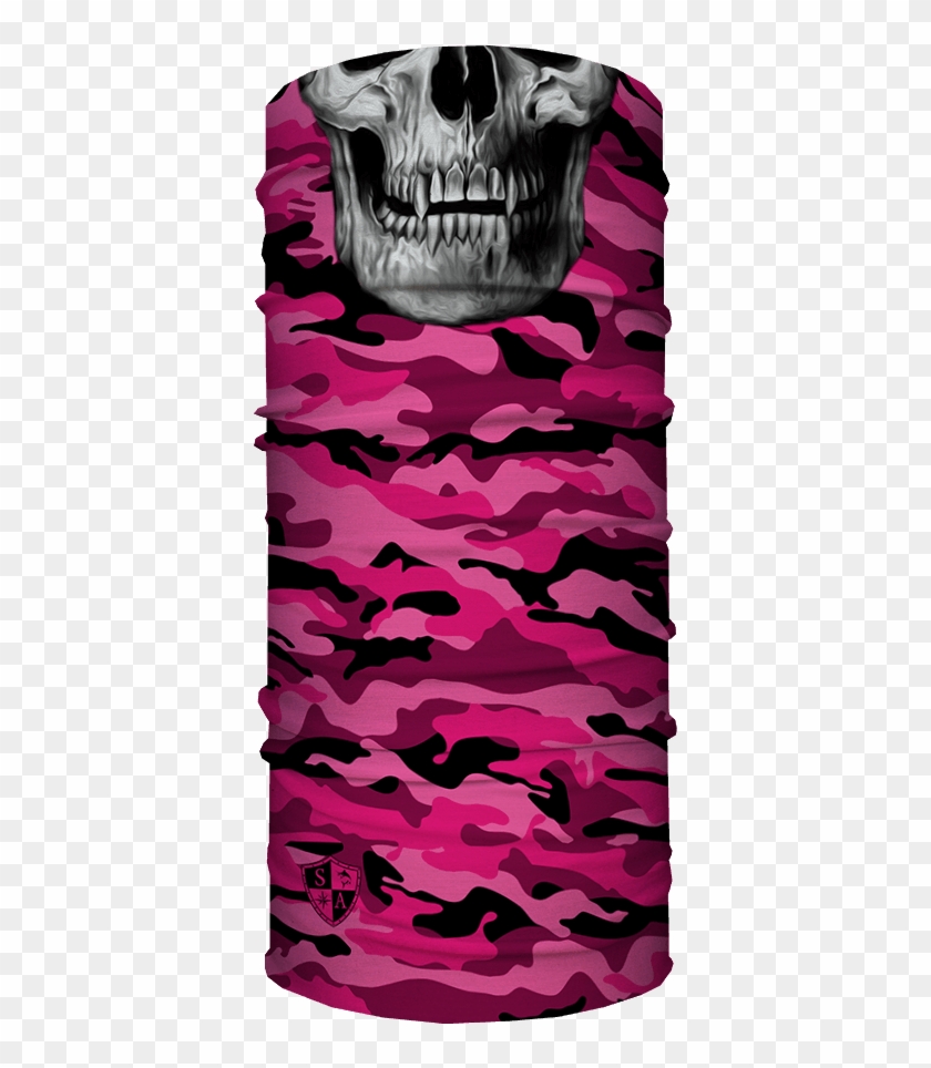 Pink Military Camo Skull - Camuflagem Png Clipart