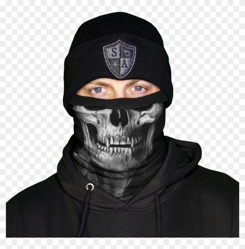 Beanie Fleece Crow - Pääkallo Tuubihuivi Clipart