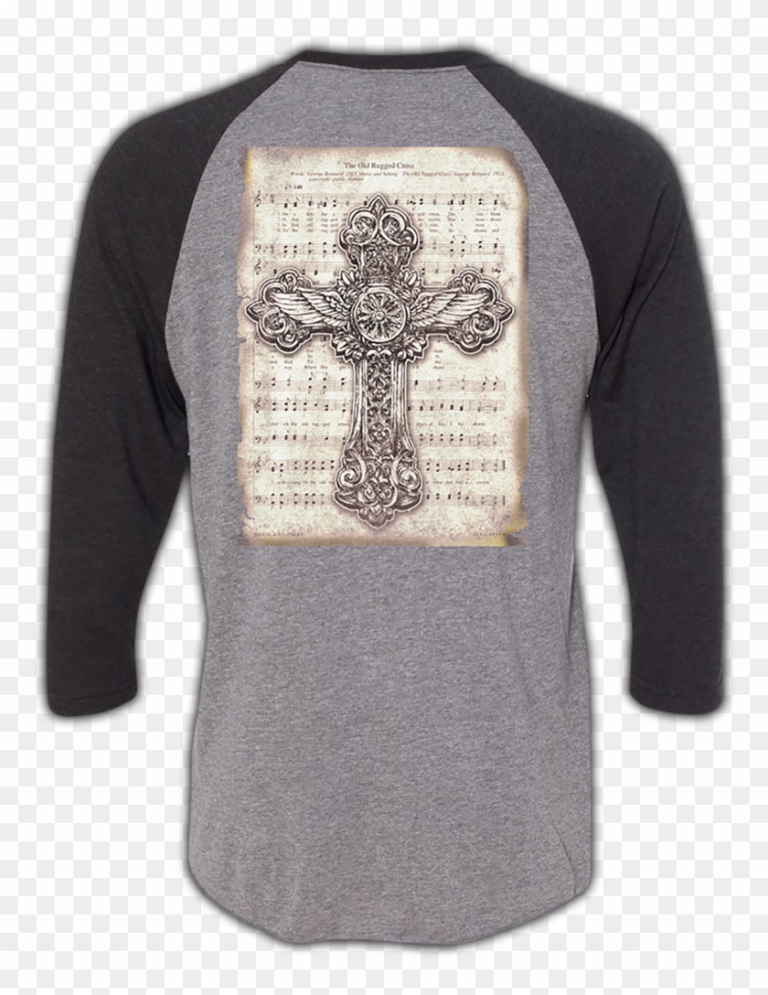 "the Old Rugged Cross" Raglan - Long-sleeved T-shirt Clipart