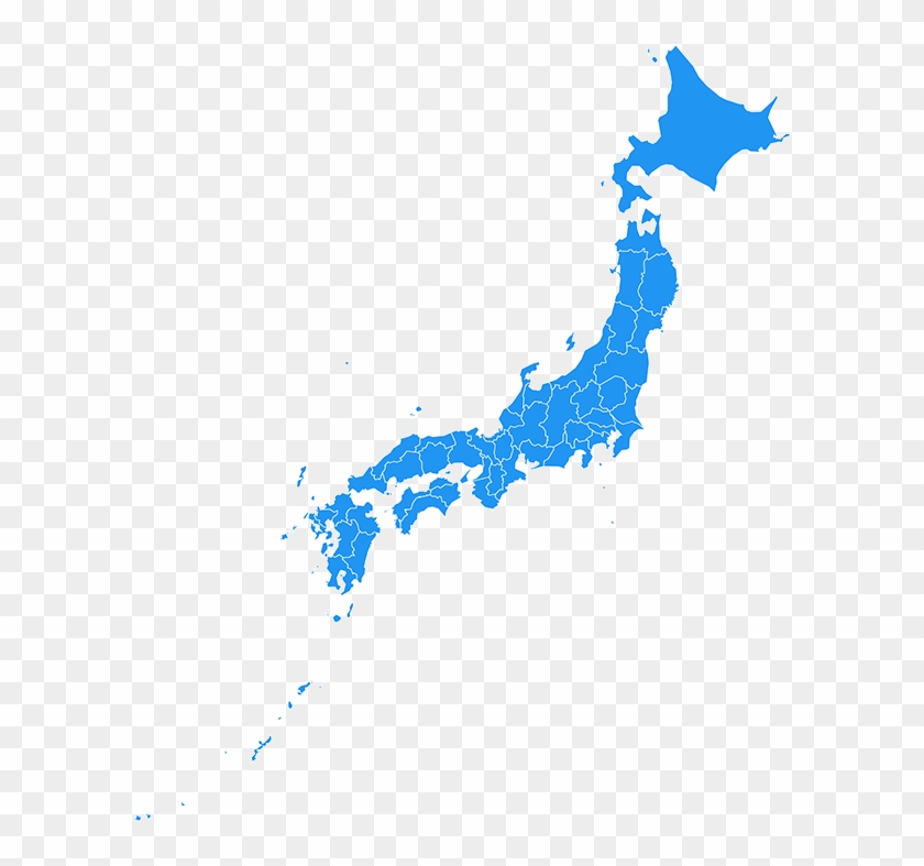 30 - - Japan Map Black Clipart #5594937
