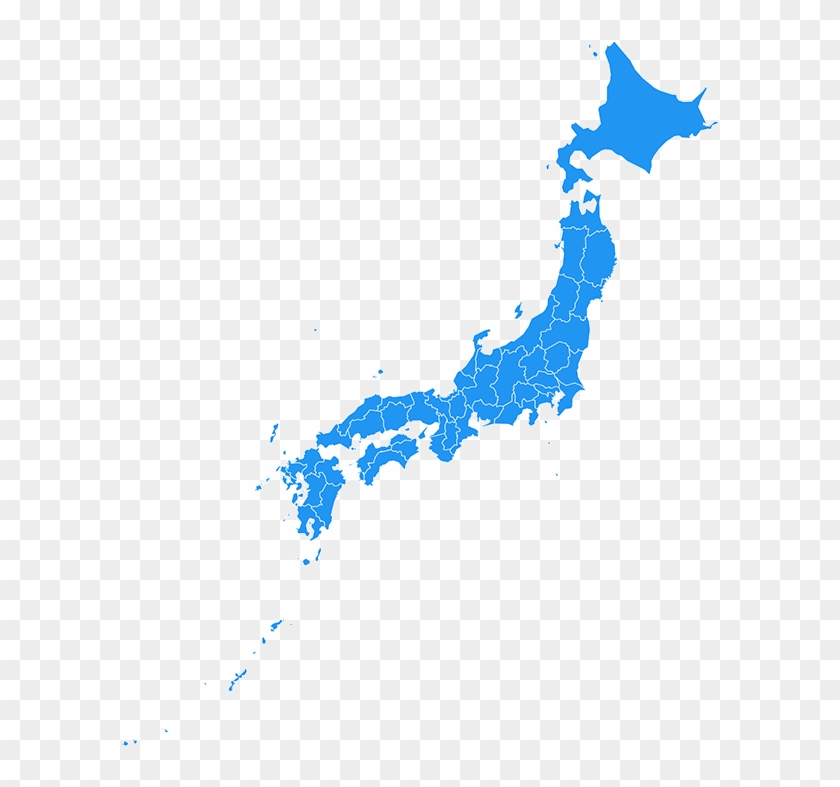 30 - - Japan Map Black Clipart #5594937