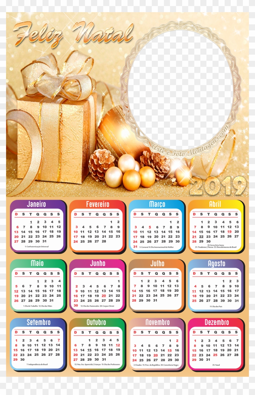 000 × - 2019 Photo Frame Calendar Clipart #5595086