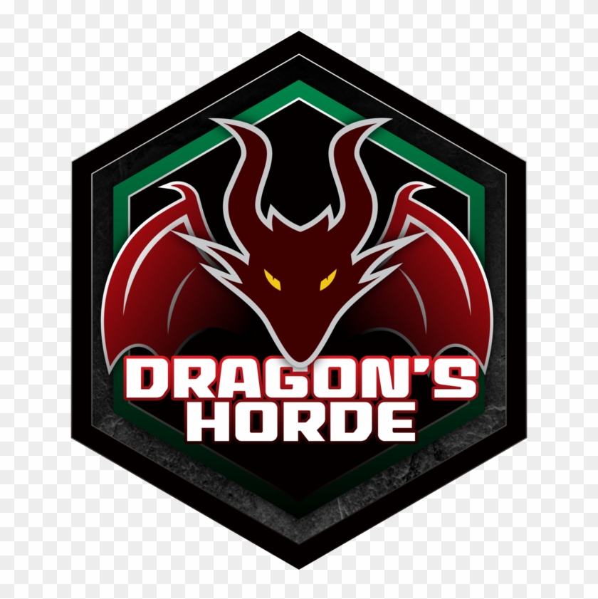 Dragons Horde Logo - Emblem Clipart