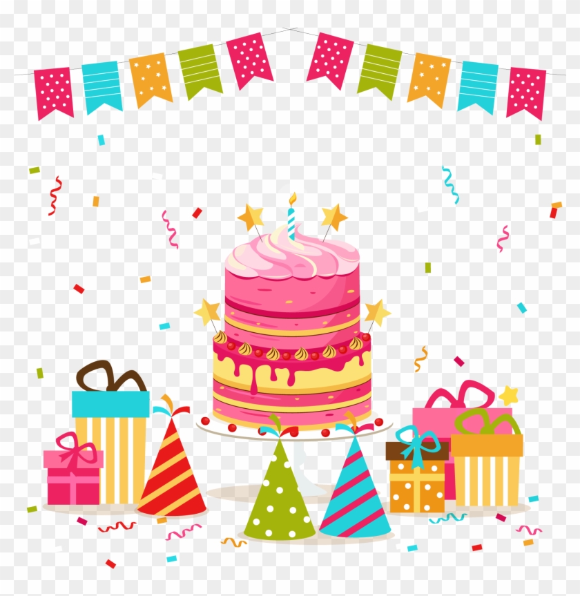 Birthday Cake Clip Art - Png Desenho De Bolo Transparent Png
