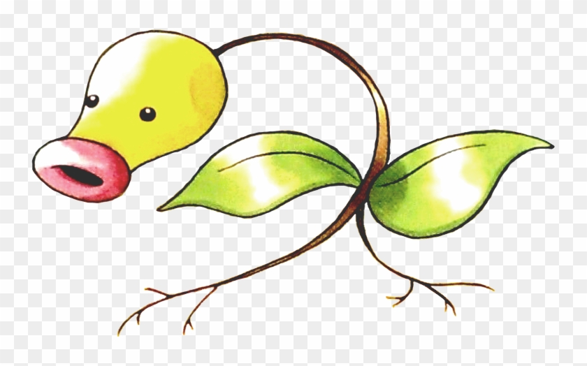 Bellsprout Pokemon Red And Blue Official Art - Pokemon Red Bellsprout Clipart