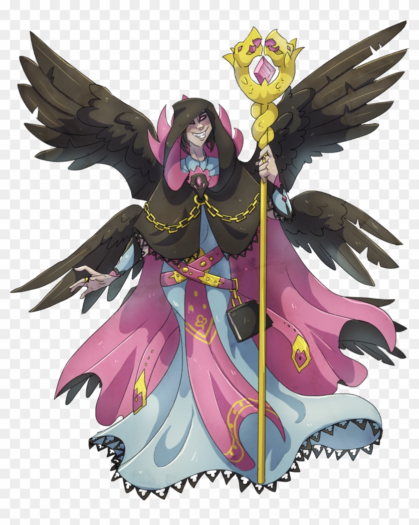 Gives Up On Finals Week And Draws A Hydreigon Gijinka - Hydreigon Gijinka Clipart #5596505