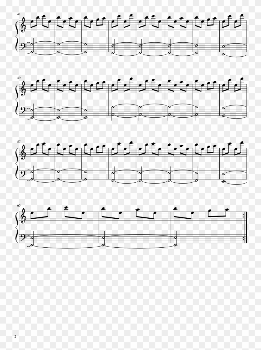 Exorcist Theme - Xenoblade Chronicles 2 Piano Sheet Music Clipart