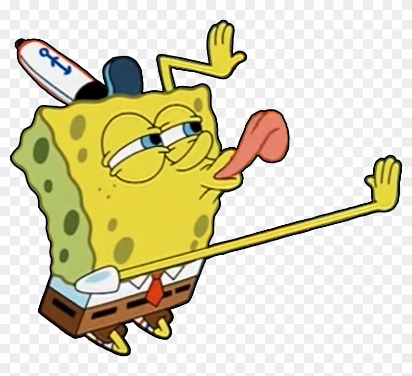 Imágenes De Bob Esponja Con Fondo Transparente, Descarga - Spongebob Licking Meme Transparent Clipart #5596570