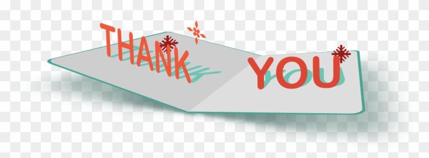 Thank You Card - Graphic Design Clipart #5597186