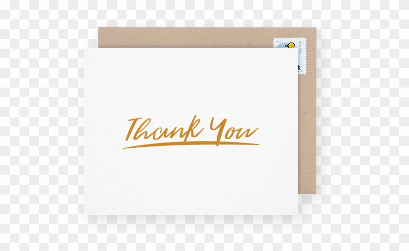 A Job Followup Thank You Card - Calligraphy Clipart #5597455