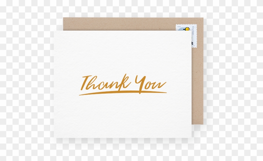 A Job Followup Thank You Card - Calligraphy Clipart