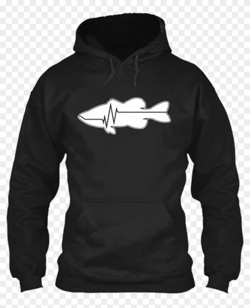 Flatline Fish Hoodie - Ideas For Basketball Aunt Shirts Clipart #5598044