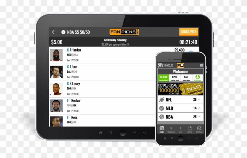 Get The Fanpicks Daily Fantasy Sports App Available - Iphone Clipart