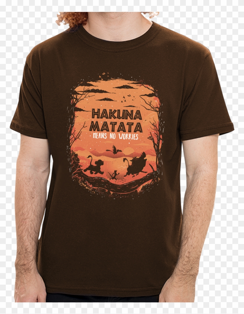Camiseta Hakuna Matata , Png Download - Male Clipart