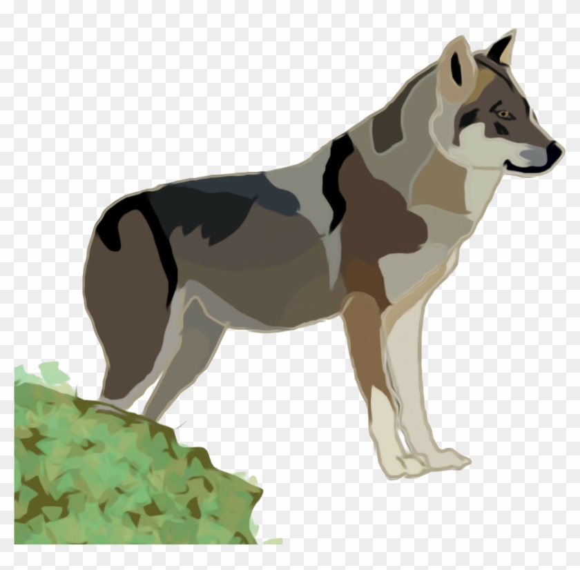 Wolf Design - Dog Yawns Clipart #5598766