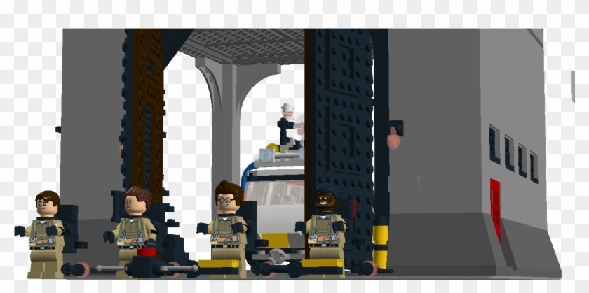 0002587 Mcs Ghostbusters Firehouse Playset G - Lego Clipart