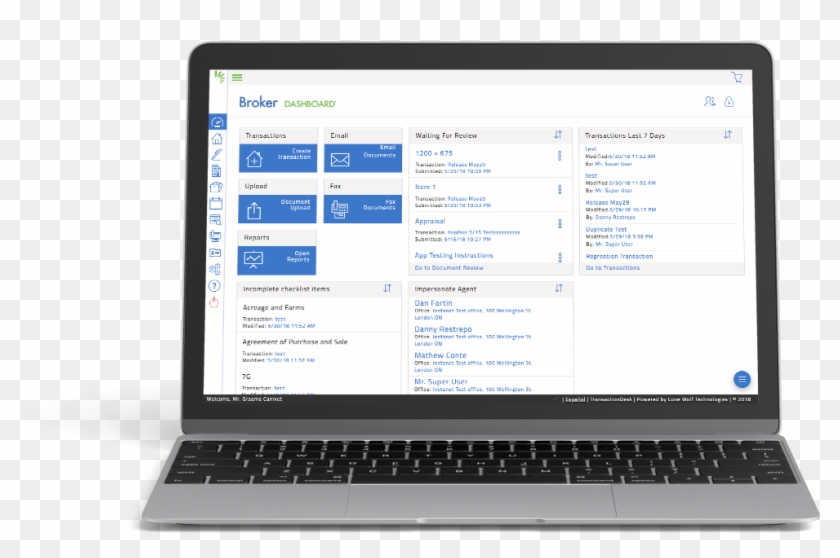Real Estate Transaction Management Software With Two-way - Netbook Clipart