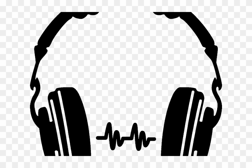 Dj Clipart Dj Headset - Headphone Silhouette - Png Download