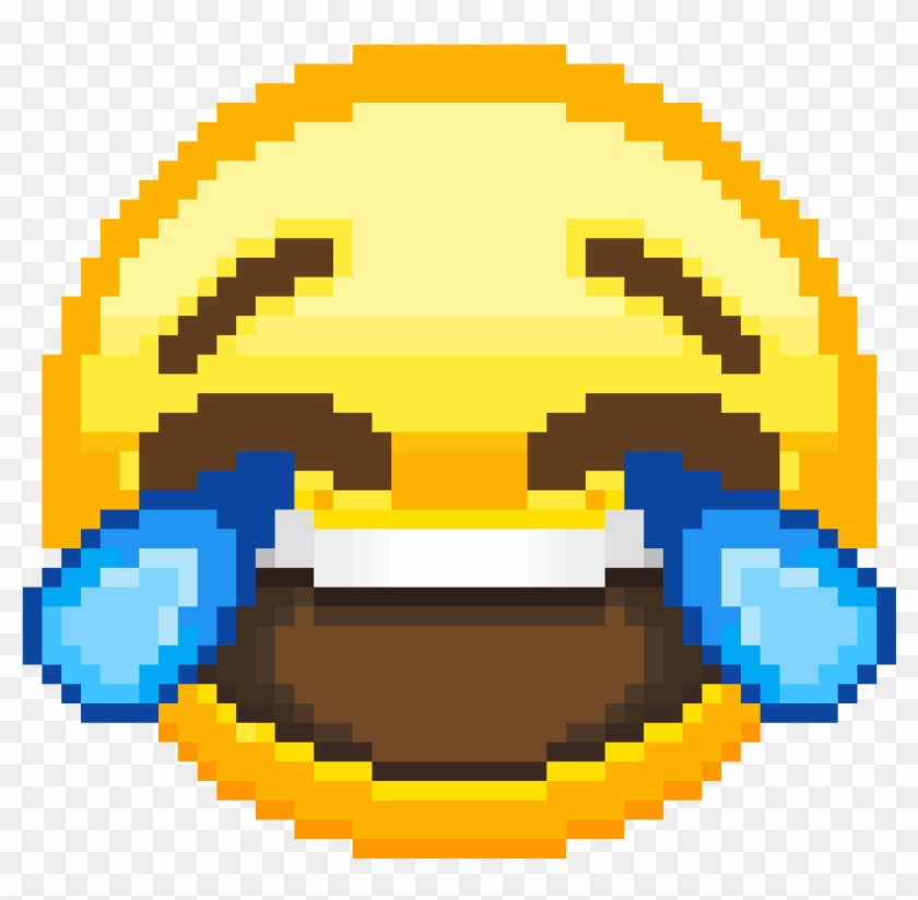 Laughing Crying Emoji - Lmao Emoji Pixel Art Clipart #560734