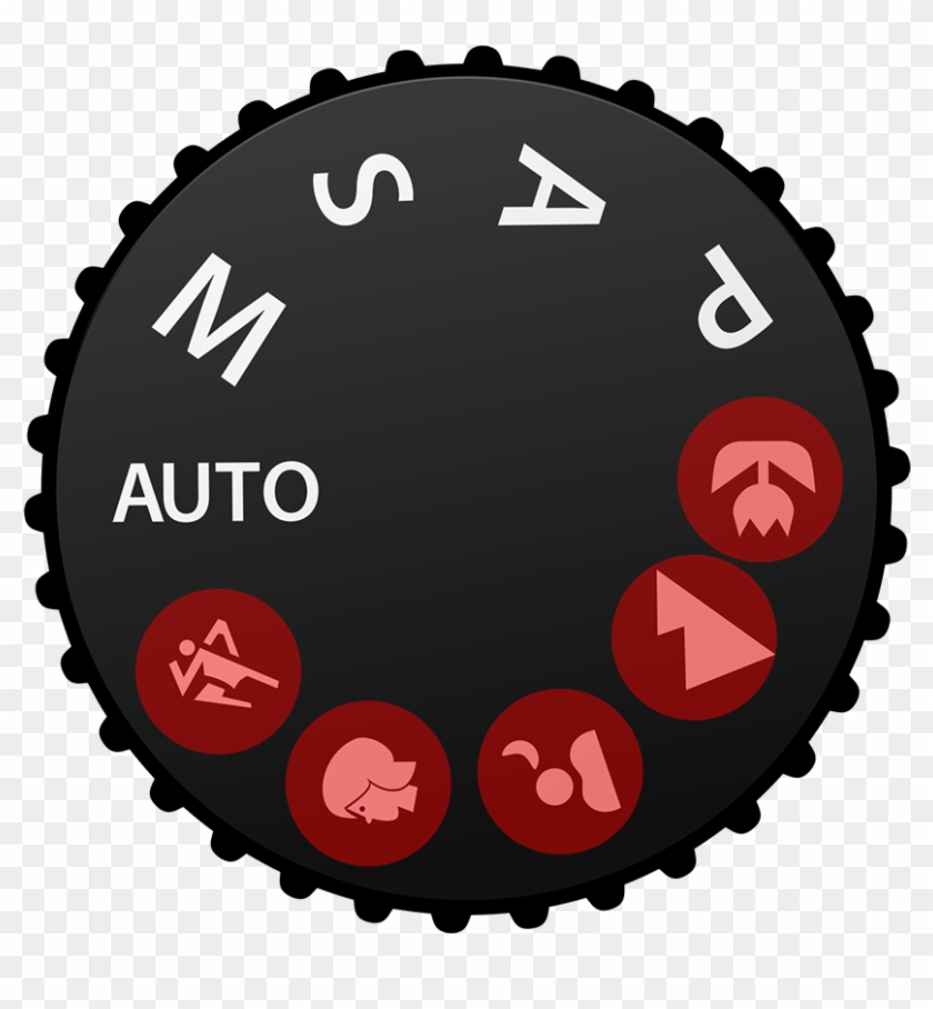 Camera Icon Modes - Landscape Mode On Camera Clipart