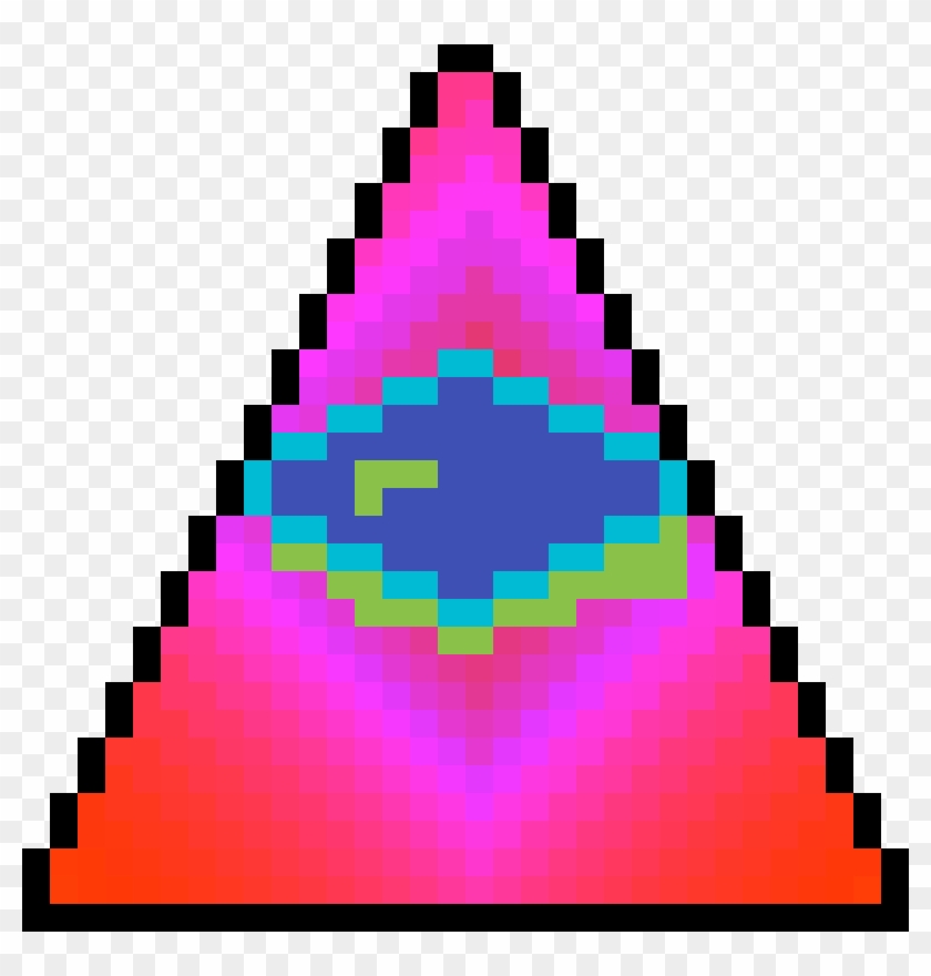 Rainbow Illuminati - Illuminati Pixel Art Clipart #561327
