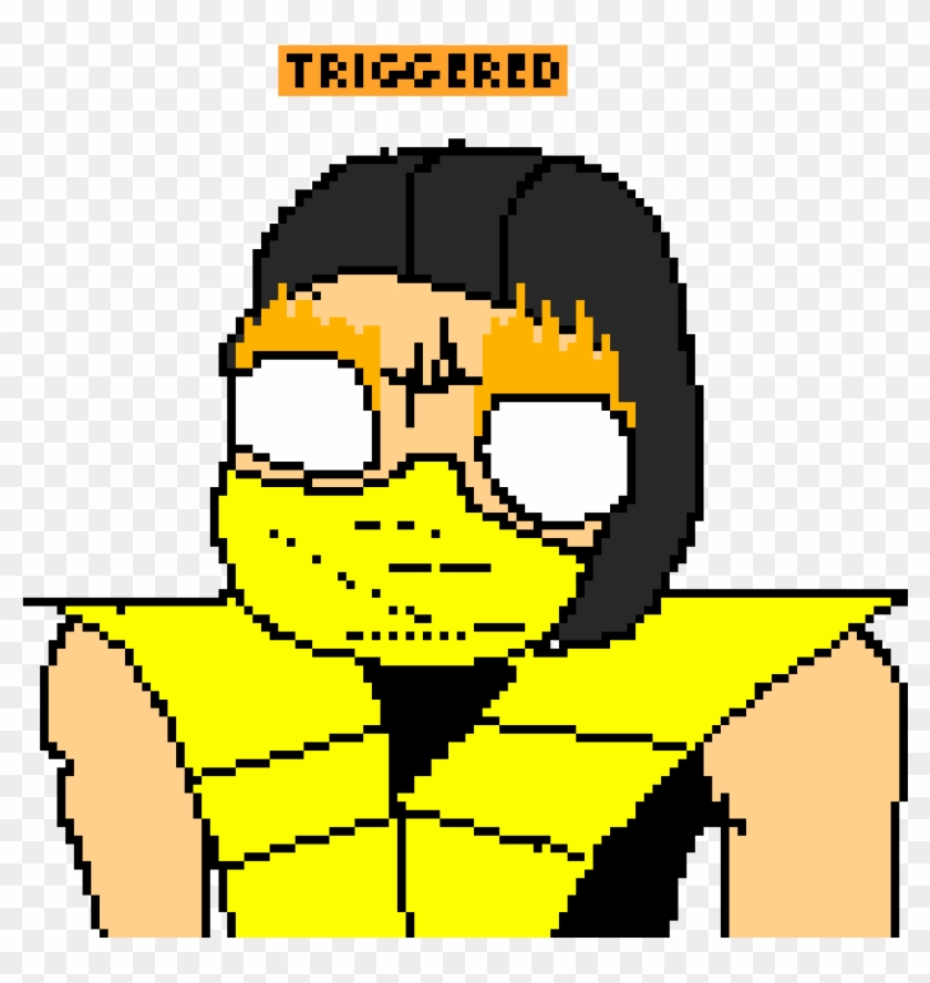 Scorpions Triggered - Triggered Pixel Art Clipart