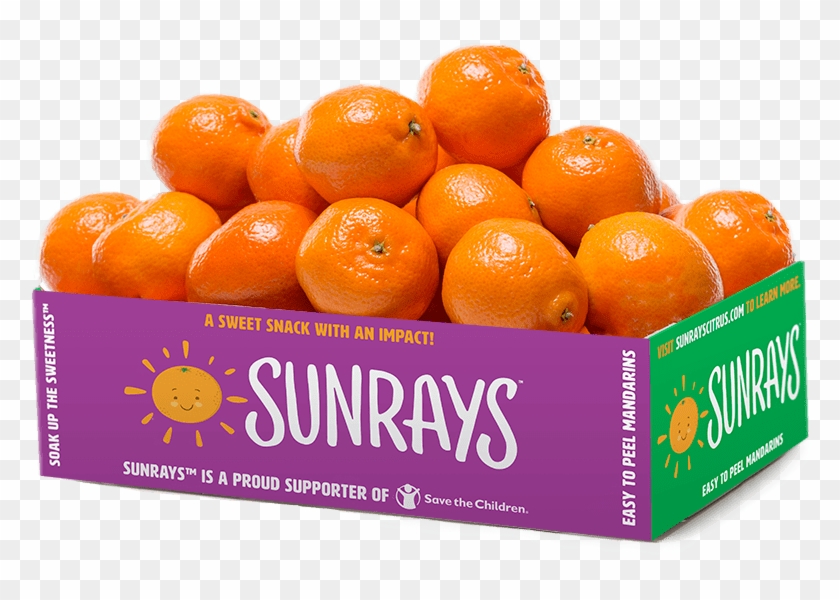 5 Pound Box Of Sunrays Clementines - Clementines In Wooden Box Clipart #561671