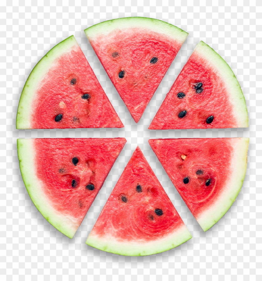 Watermelon Png Hd Images - Watermelon Cut In Triangles Clipart #562051