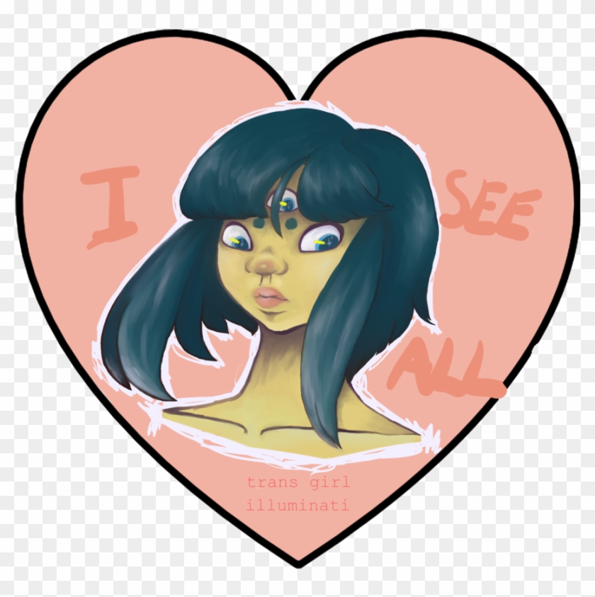 Trans Girl Illuminati By Xenoboi Trans Girl Illuminati Clipart #562109