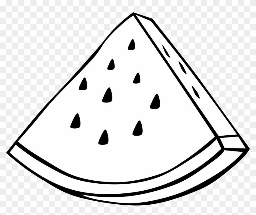 Clipart Simple Fruit Watermelon - Watermelon Outline Clipart - Png Download