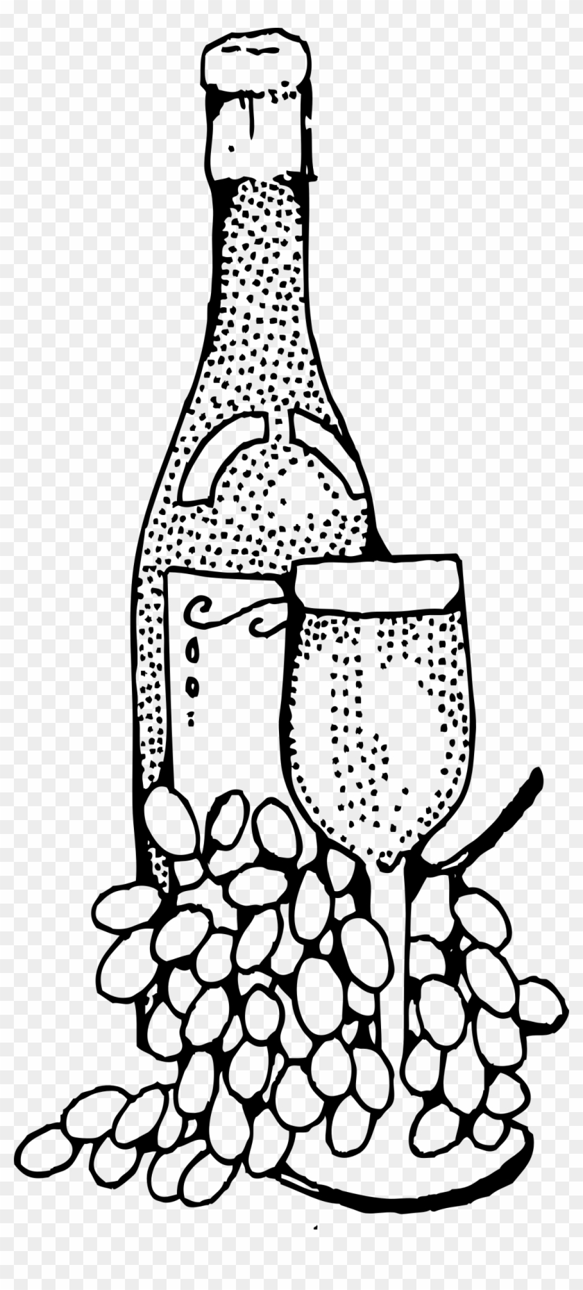 This Free Icons Png Design Of Wine Bottle And Glass Clipart #562454