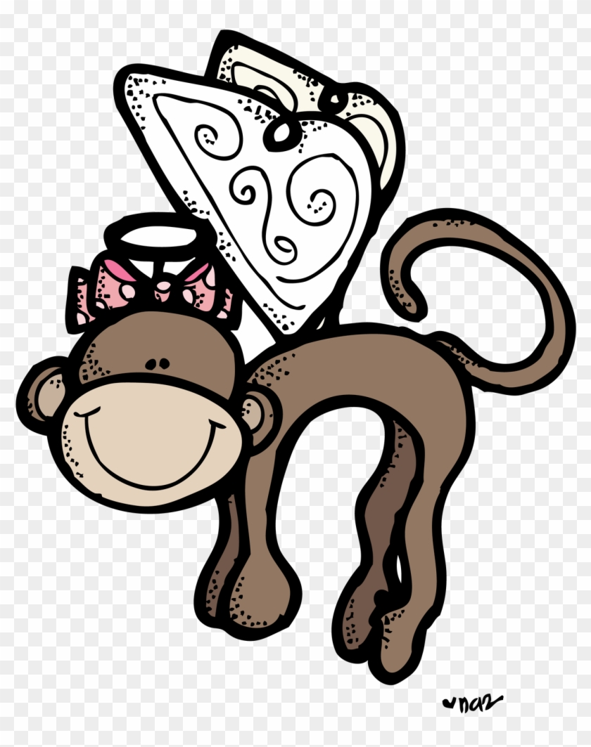 Funny Monkey Drawings - Flying Monkey Clipart - Png Download #562649